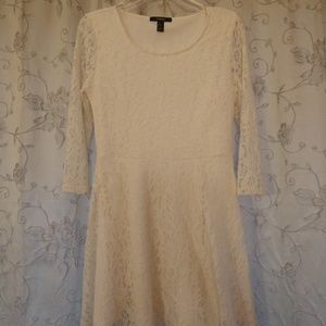 Cream Lace Dress